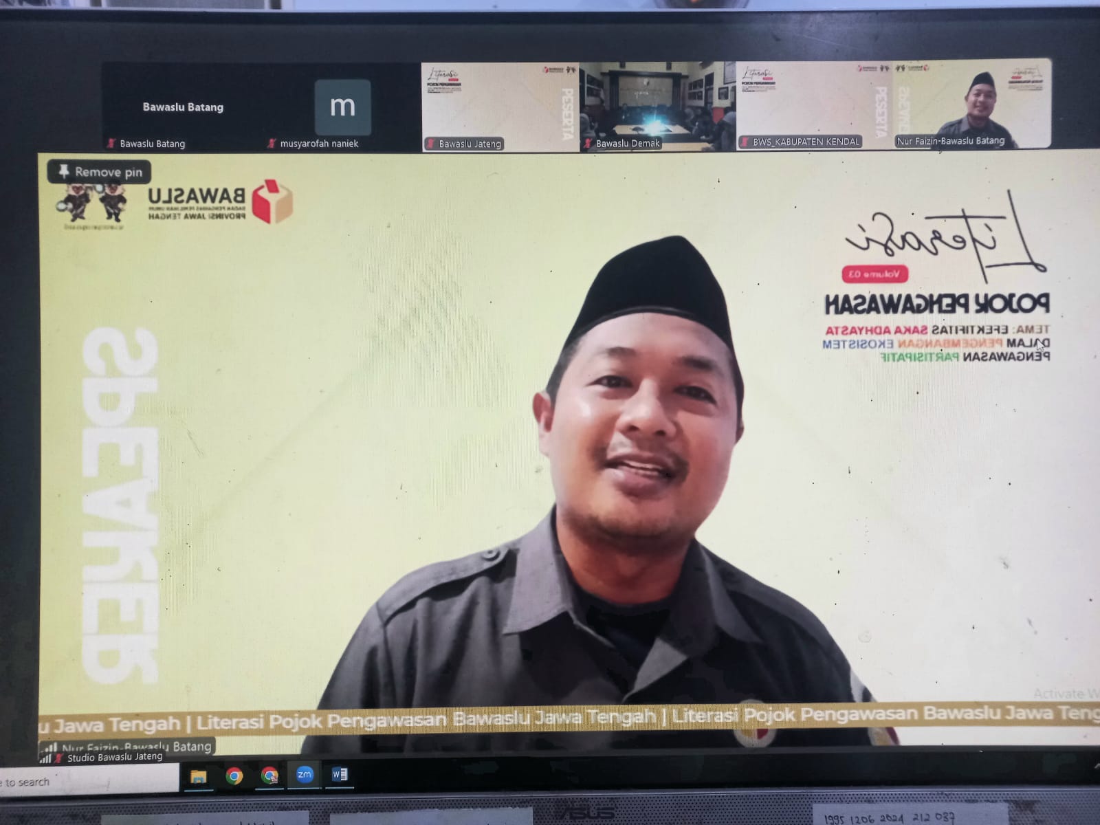 Membumikan Pengawasan Partisipatif Lewat Saka Adhyasta: Bawaslu Kabupaten Batang Berbagi Pengalaman