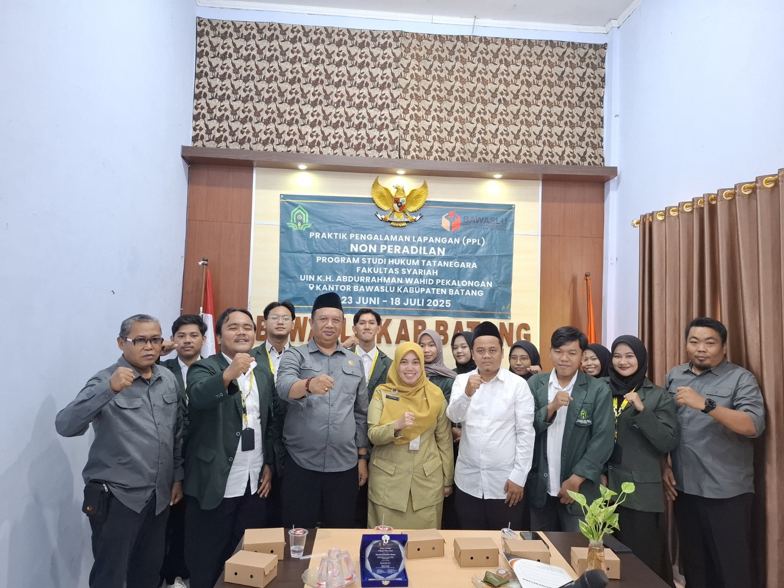 Bawaslu Batang Lepas Mahasiswa PPL UIN K.H. Abdurrahman Wahid Pekalongan