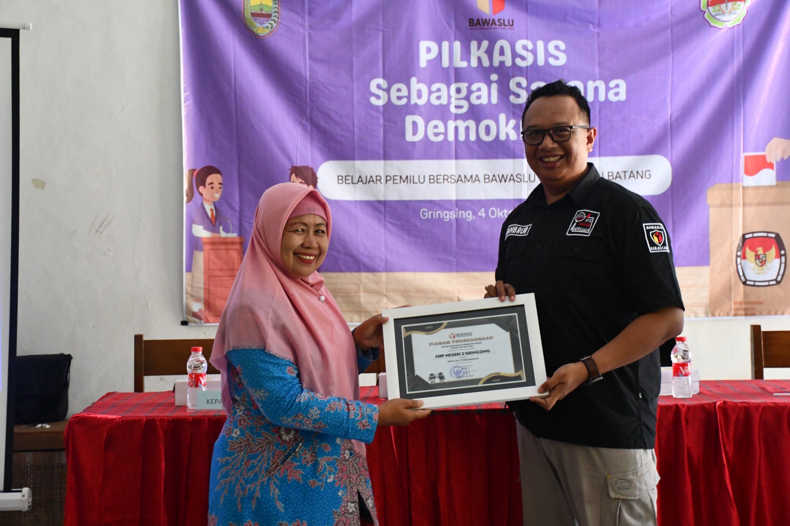 Bawaslu Batang Canangkan SMPN 02 Gringsing sebagai Sekolah Pengawasan