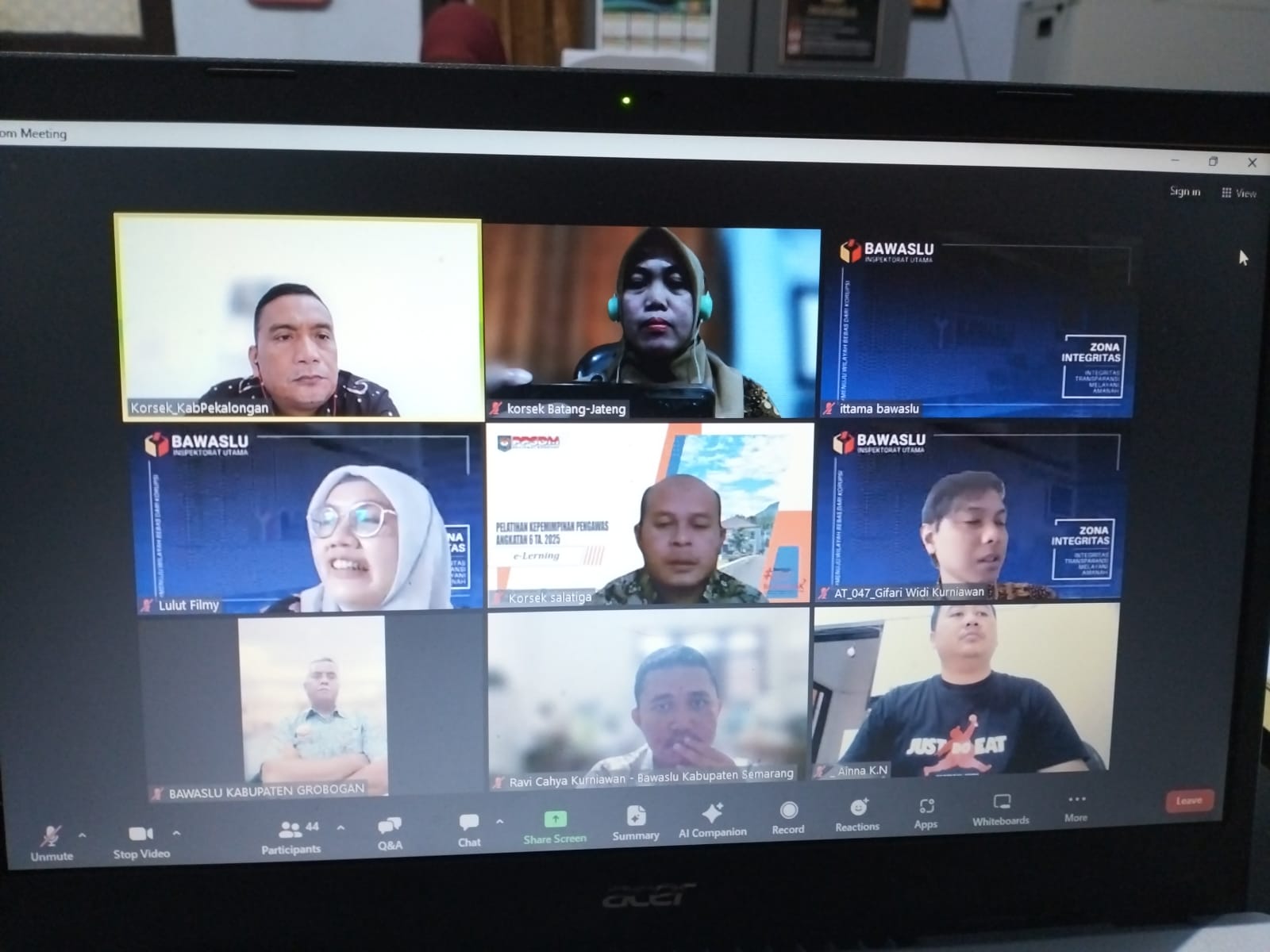 Monitoring Pengisian SKM, Bawaslu Jateng Undang Kasek dan Korsek Kabupaten/Kota