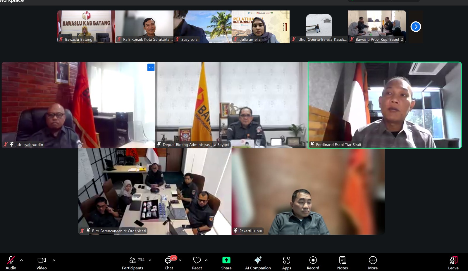 Perkuat Tata Kelola dan Kinerja, Bawaslu Batang Hadiri Rapat Pembinaan dan Evaluasi Nasional