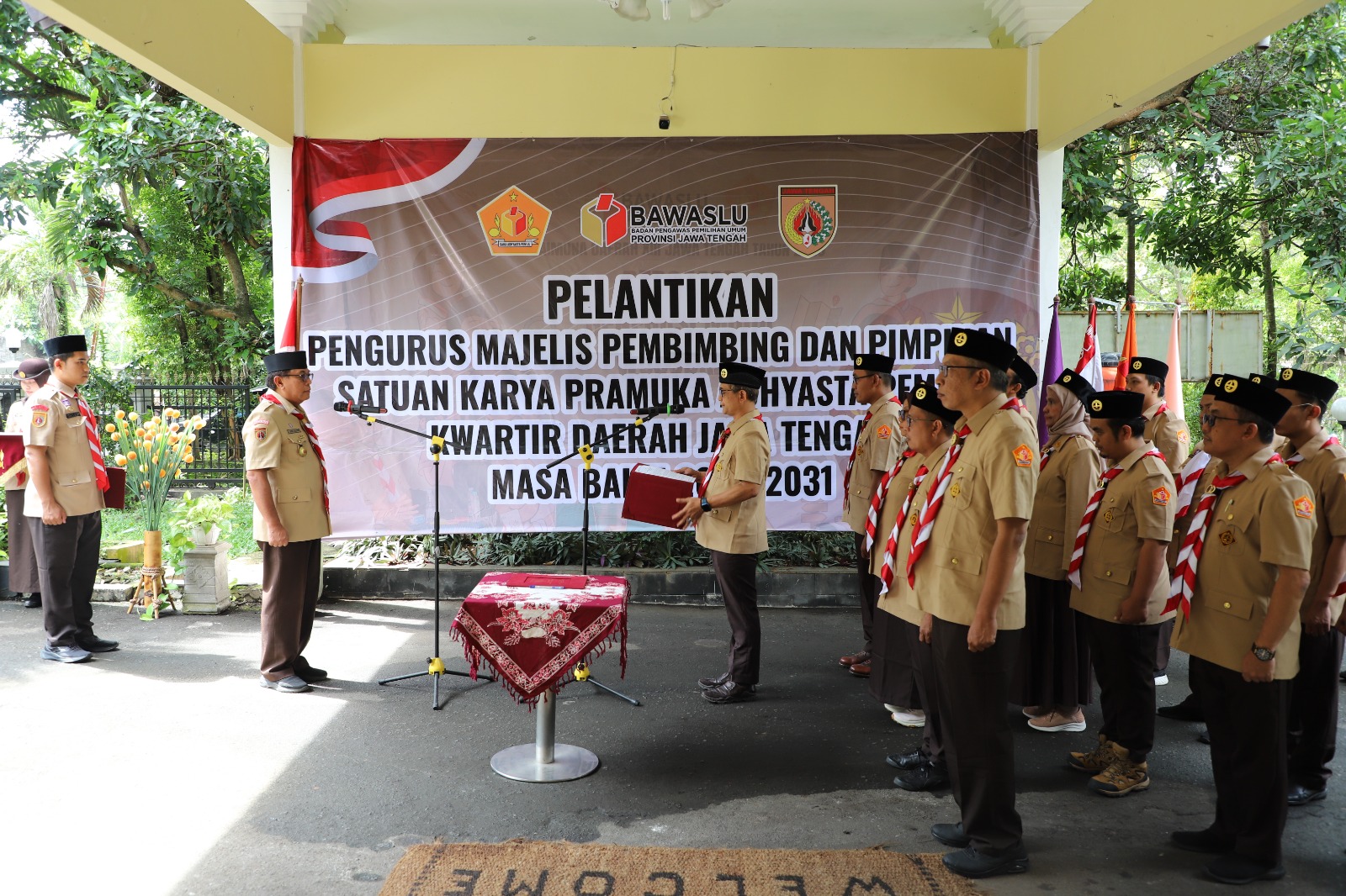 Bawaslu Kabupaten Batang Hadiri Pelantikan Kepengurusan Saka Adhyasta Pemilu Kwarda Jawa Tengah