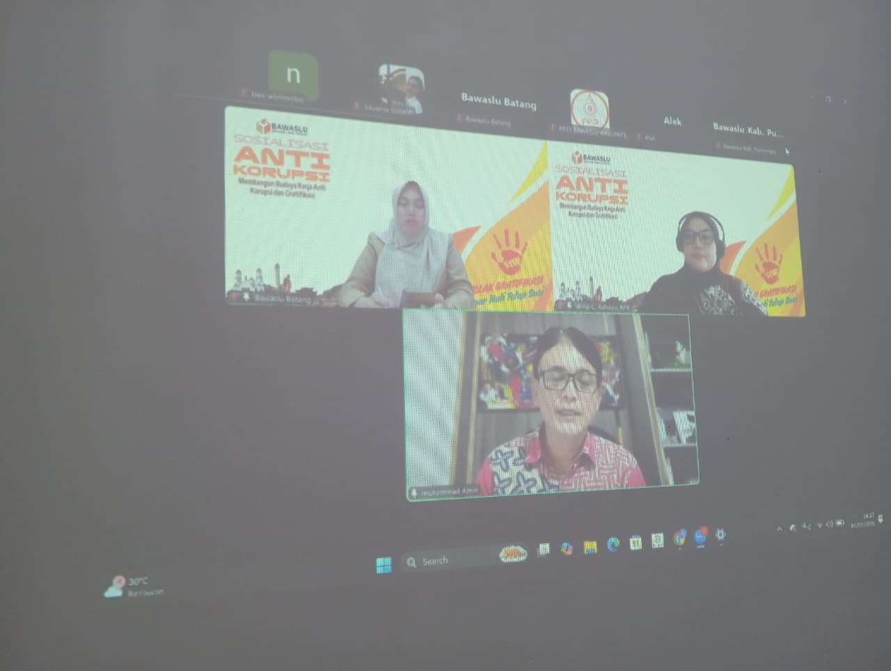 Bawaslu Kabupaten Batang Ikuti Sosialisasi Anti Korupsi dan Pengendalian Gratifikasi