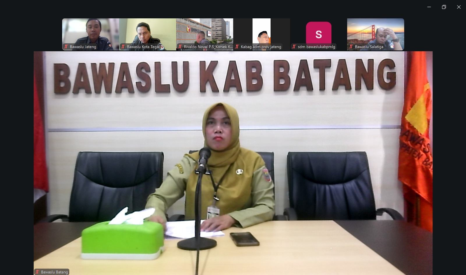Perkuat Persiapan UKM, Koordinator Sekretariat Bawaslu Batang Ikuti Rakor Pemetaan Jabatan