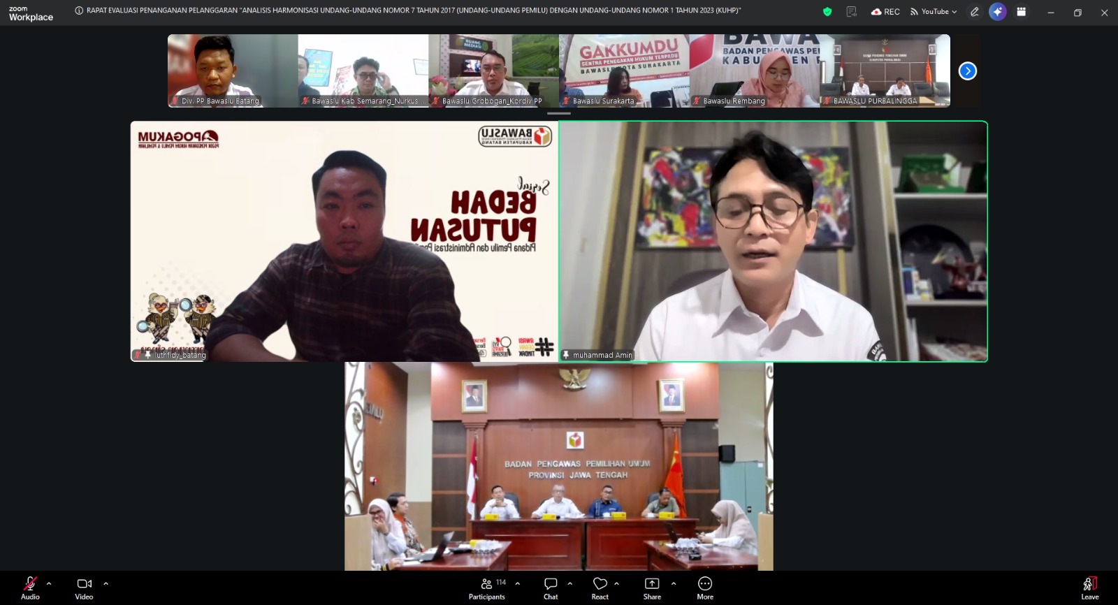 Aktif dalam Diskusi, Kordiv PP dan Datin Bawaslu Batang Dalami Harmonisasi UU Pemilu dan KUHP Baru