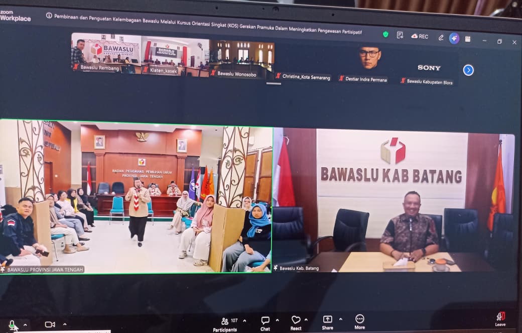 Dari Pramuka untuk Demokrasi: Bawaslu Batang ikuti Kursus Orientasi Singkat (KOS) Saka Adhyasta Pemilu untuk Penguatan Pengawasan Partisipatif