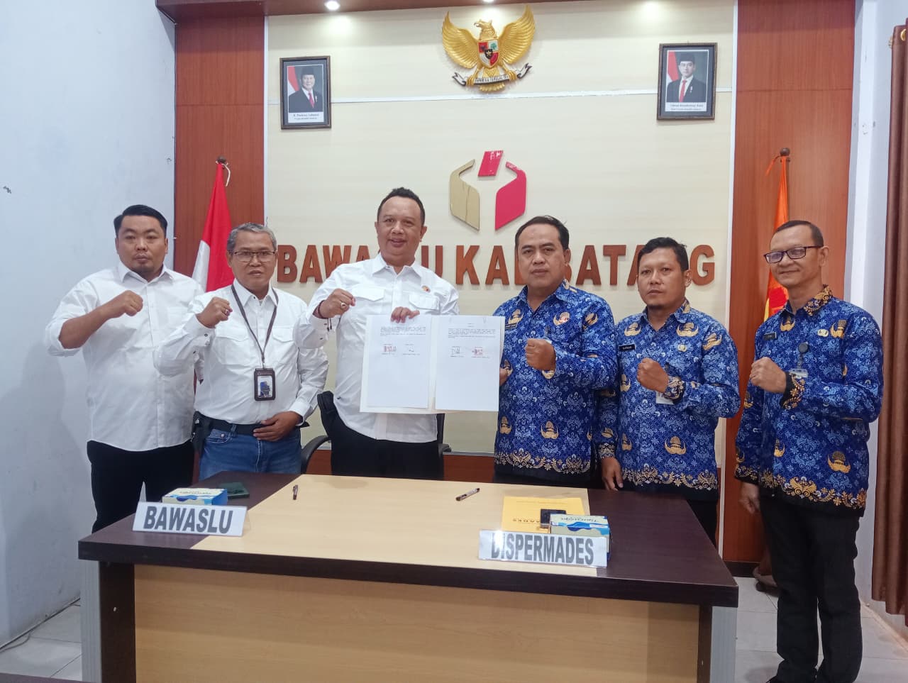Perkuat Pengawasan Partisipatif, Bawaslu Batang Jalin Kerja Sama Dengan Dispermades