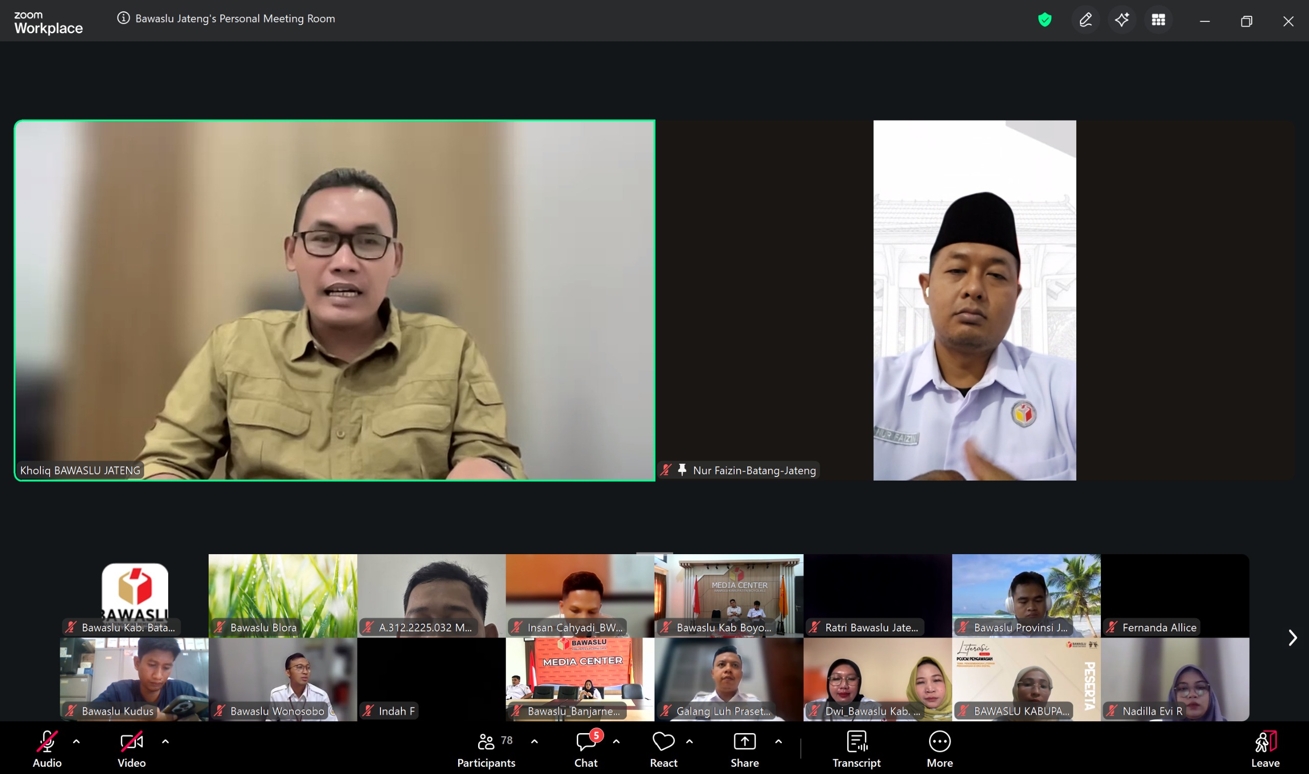 Bawaslu Batang Ikuti Rakor Pengawasan Pemutakhiran Data Pemilih Berkelanjutan Semester I Tahun 2026