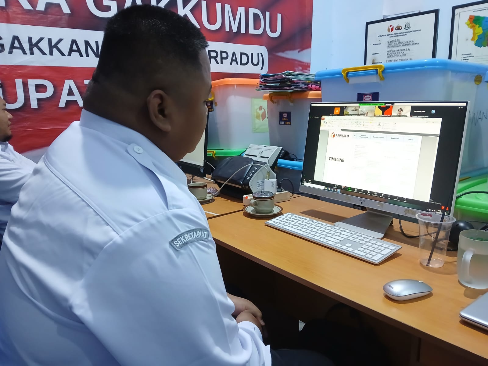 Wujud Keseriusan, Bawaslu Batang Ikuti Sosialisasi Monev KIP