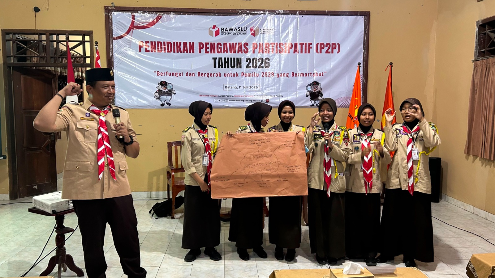 Ketua Bawaslu Batang Paparkan Strategi Pengembangan Gerakan Pengawasan Partisipatif pada Kegiatan P2P