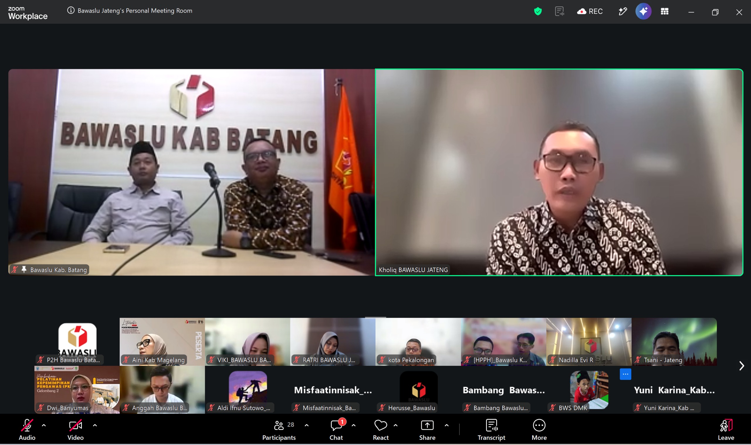 Bawaslu Batang Ikuti Rapat Koordinasi Persiapan Pendelegasian Lomba Pangkalan Saka Kwarda Jawa Tengah