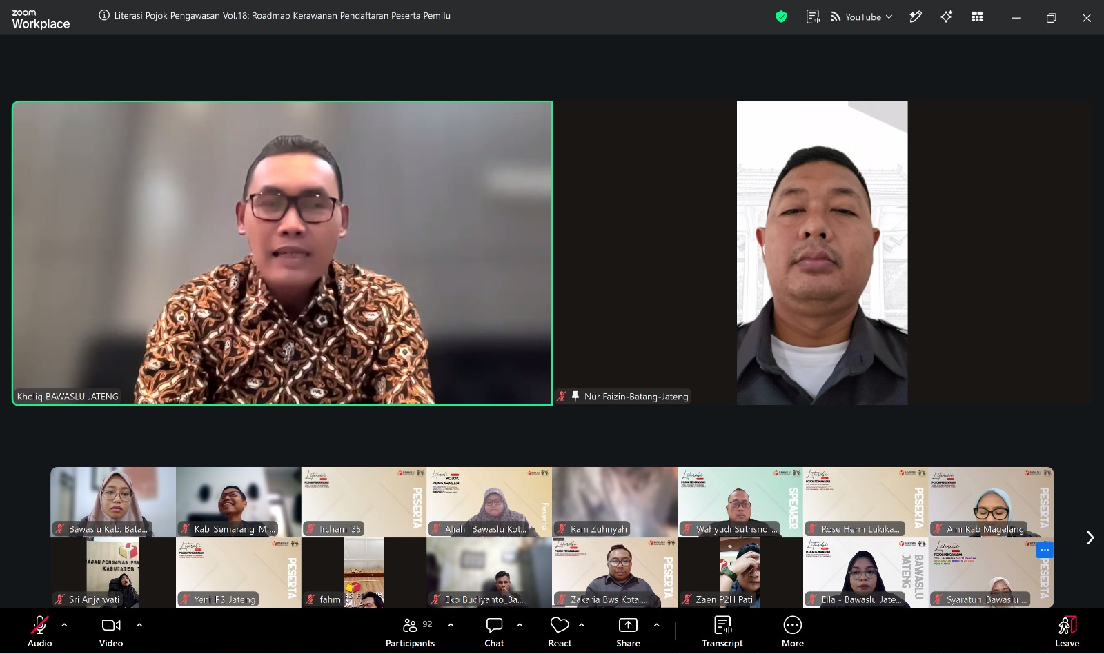 Persiapan Pengawasan Pemilu 2029: Bawaslu Batang Hadiri Literasi Pojok Pengawasan Penyusunan Roadmap Kerawanan Pendaftaran Peserta