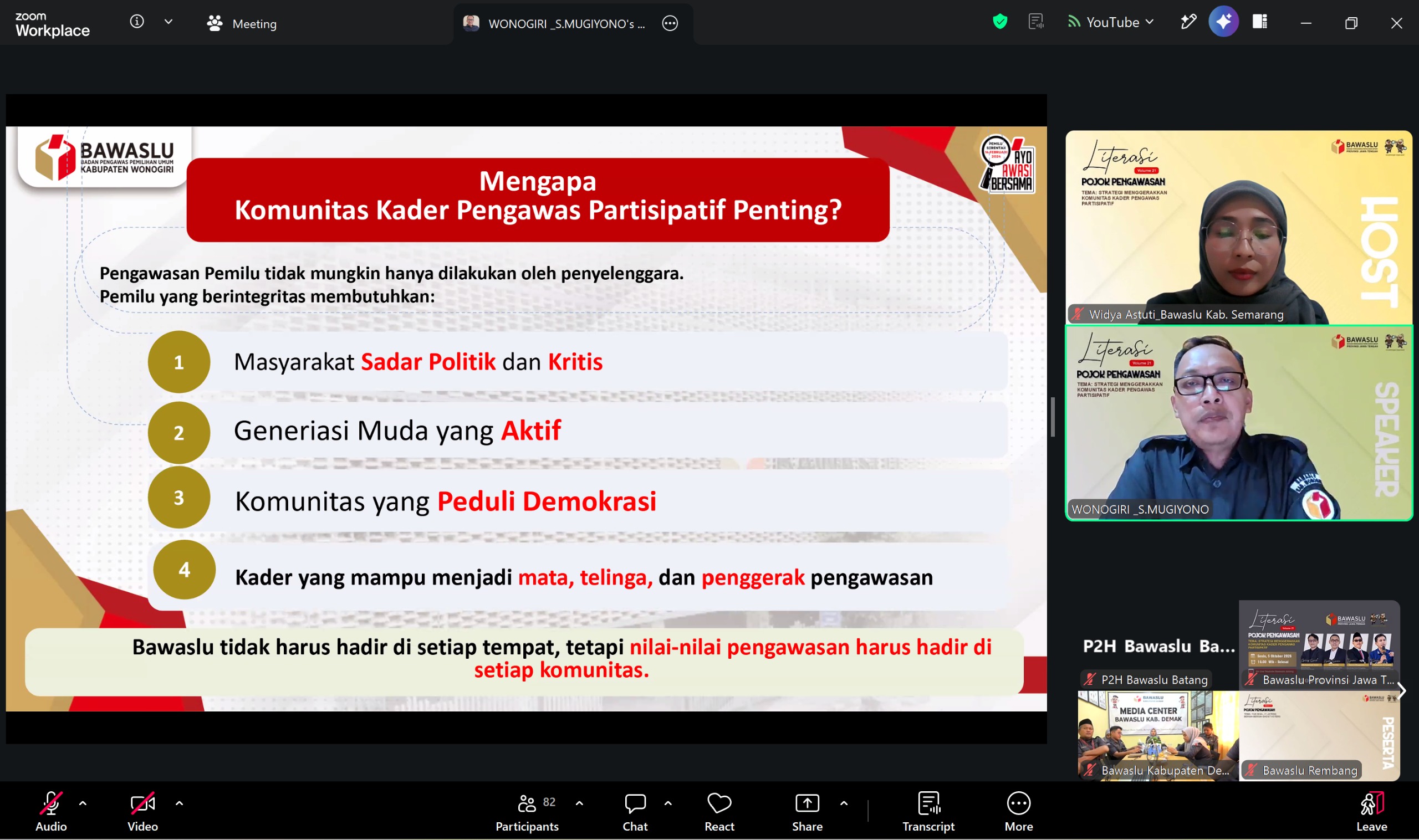 Literasi Pojok Pengawasan Vol. 21 Dorong Komunitas Kader Pengawas Partisipatif Lebih Berdaya