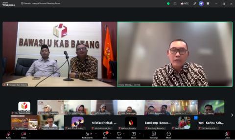 Bawaslu Batang Ikuti Rapat Koordinasi Persiapan Pendelegasian Lomba Pangkalan Saka Kwarda Jawa Tengah
