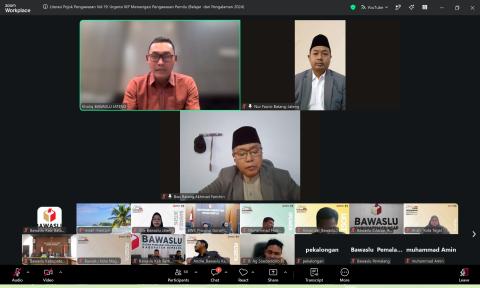 Bawaslu Batang Ikuti Literasi Pojok Pengawasan "Urgensi IKP: Menavigasi Pengawasan Pemilu"