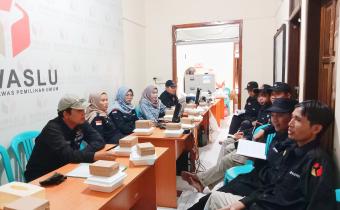 Panwaslucam Bandar Gelar Rapat Koordinasi Pencermatan DPS