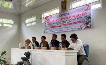 Panwaslucam Reban Gelar Rakernis Pengawasan Tahapan Pilkada 2024