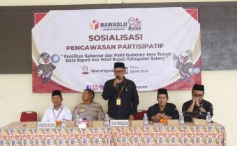 Ormas Diajak Panwaslucam Warungasem Ikut Aktif Awasi Pilkada 2024