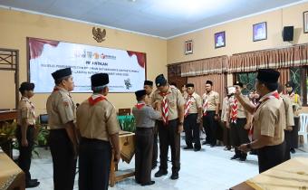 Mabi dan Pin Saka Adhyasta Pemilu Kwarcab Batang Masa Bakti 2025-2028 Resmi Dilantik