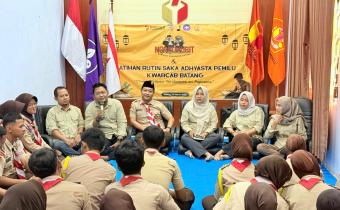 Semangat Awal Pengawasan Pemilu: Saka Adhyasta Pemilu Kwarcab Batang Gelar Latihan Perdana Tahun 2026