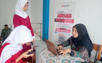 Bawaslu Batang Buka Posko Aduan PDPB di SMK Muhamamdiyah Batang, Dorong Partisipasi Masyarakat Awasi Data Pemilih