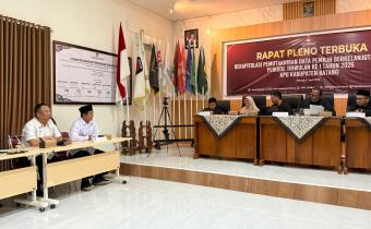 Awasi Pleno PDPB Triwulan I 2026, Ketua Bawaslu Batang Apresiasi Kinerja KPU dan Soroti Pelaksanaan Coktas
