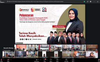 Bawaslu Kabupaten Batang Ikuti Peluncuran Pendidikan Pengawasan Partisipatif Tahun 2026 “Berfungsi dan Bergerak untuk Pemilu yang Bermartabat”