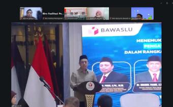 Perkuat Fungsi Penanganan Pelanggaran, Bawaslu Kabupaten Batang Ikuti Diskusi Publik Bawaslu RI