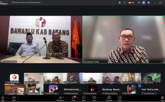 Bawaslu Batang Ikuti Rapat Koordinasi Persiapan Pendelegasian Lomba Pangkalan Saka Kwarda Jawa Tengah