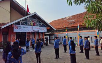 Semangat Kemerdekaan, Bawaslu Batang Gelar Upacara HUT ke-81 RI