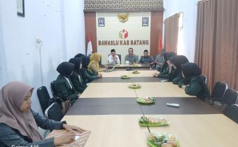 Bawaslu Kabupaten Batang Terima Sembilan Mahasiswa PPL UIN K.H. Abdurrahman Wahid Pekalongan